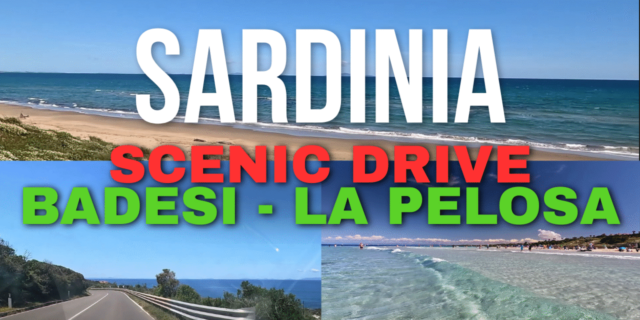 SARDINIA | BADESI to LA PELOSA Beach | Scenic drive
