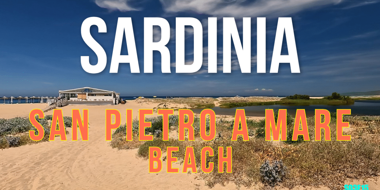 Walking to the Beautiful SAN PIETRO A MARE Beach in Sardinia!